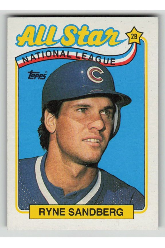 1989 Topps Ryne Sandberg #387 All-Star Baseball Card Chicago Cubs