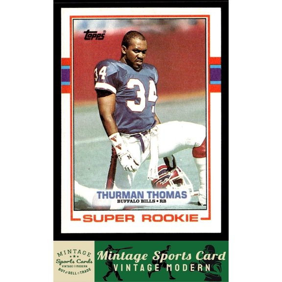 1989 Topps Thurman Thomas #45 RC Buffalo Bills Football Card