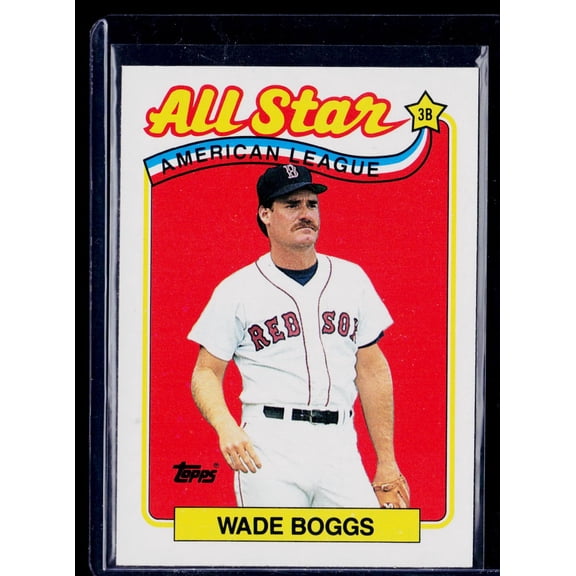 1989 Topps Wade Boggs Boston Red Sox #399 Trading Card MLB Baseball