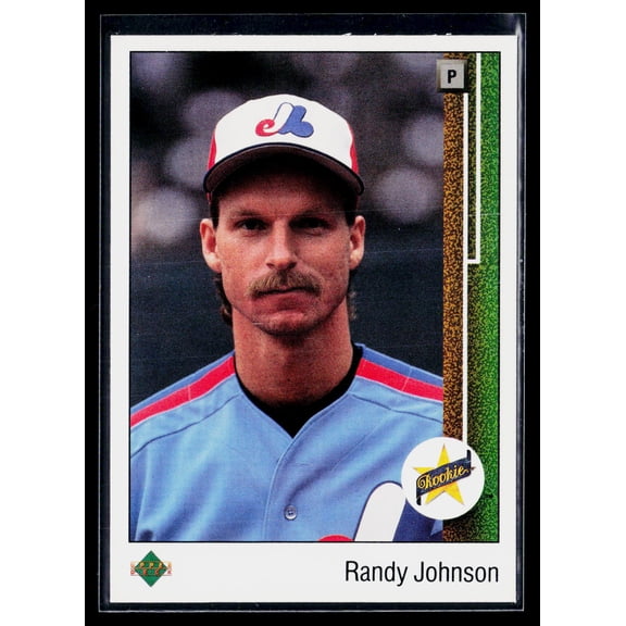 1989 Upper Deck Randy Johnson #25 Montreal Expos Baseball Card Montreal Expos MLB Baseball Trading Card