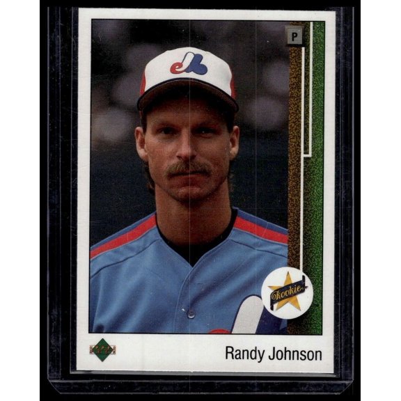 1989 Upper Deck Randy Johnson #25 RC Montreal Expos Baseball Card Montreal Expos MLB BASEBALL Trading Card