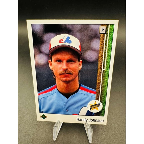 1989 Upper Deck Randy Johnson Montreal Expos #25 Baseball Card Montreal Expos MLB Baseball Trading Card
