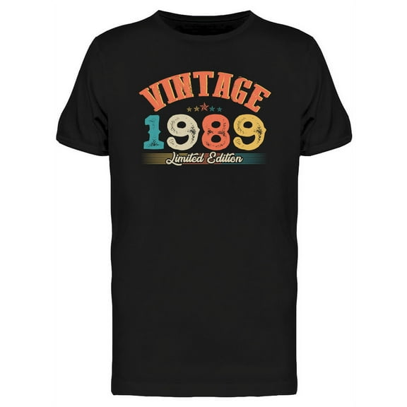 1989 Vintage  T-Shirt Men -Image by Shutterstock, Male Small