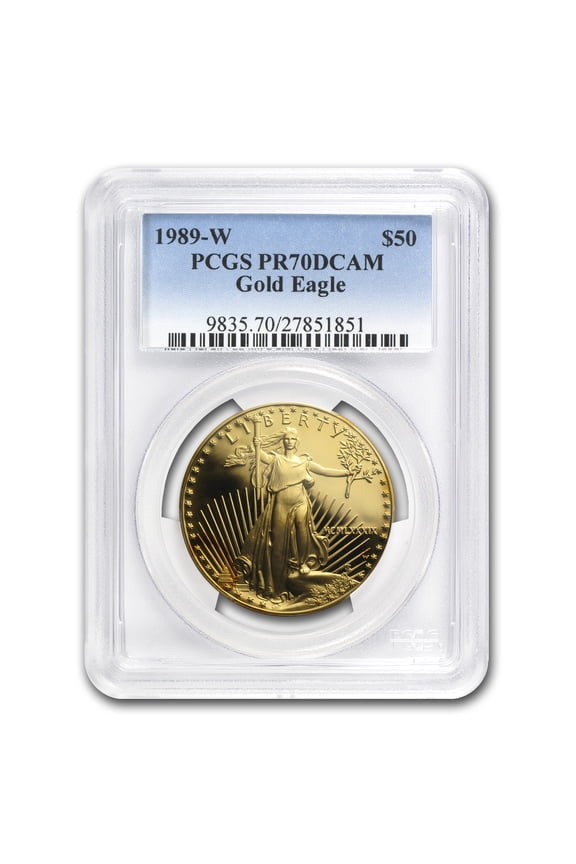 1989-W 1 oz Proof American Gold Eagle PR-70 DCAM PCGS