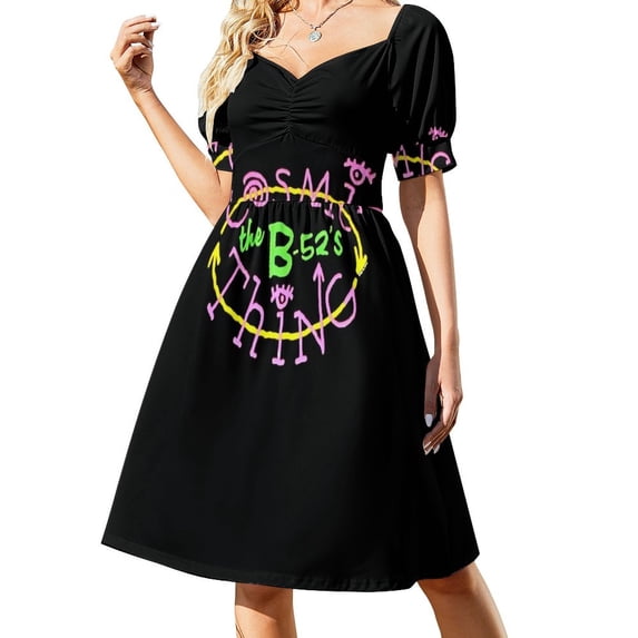 1989 the B-52_s Vintage Love Shack Era Thing Album Promo Classic 80_s Sleeveless Dress