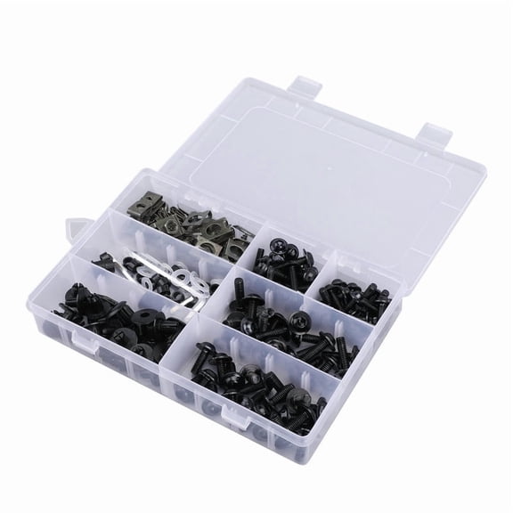 198PCS Fairing Bolts Kit Windscreen Screws Fastener Clips Motorcycle Sportbike For Honda Kawasaki Ducati