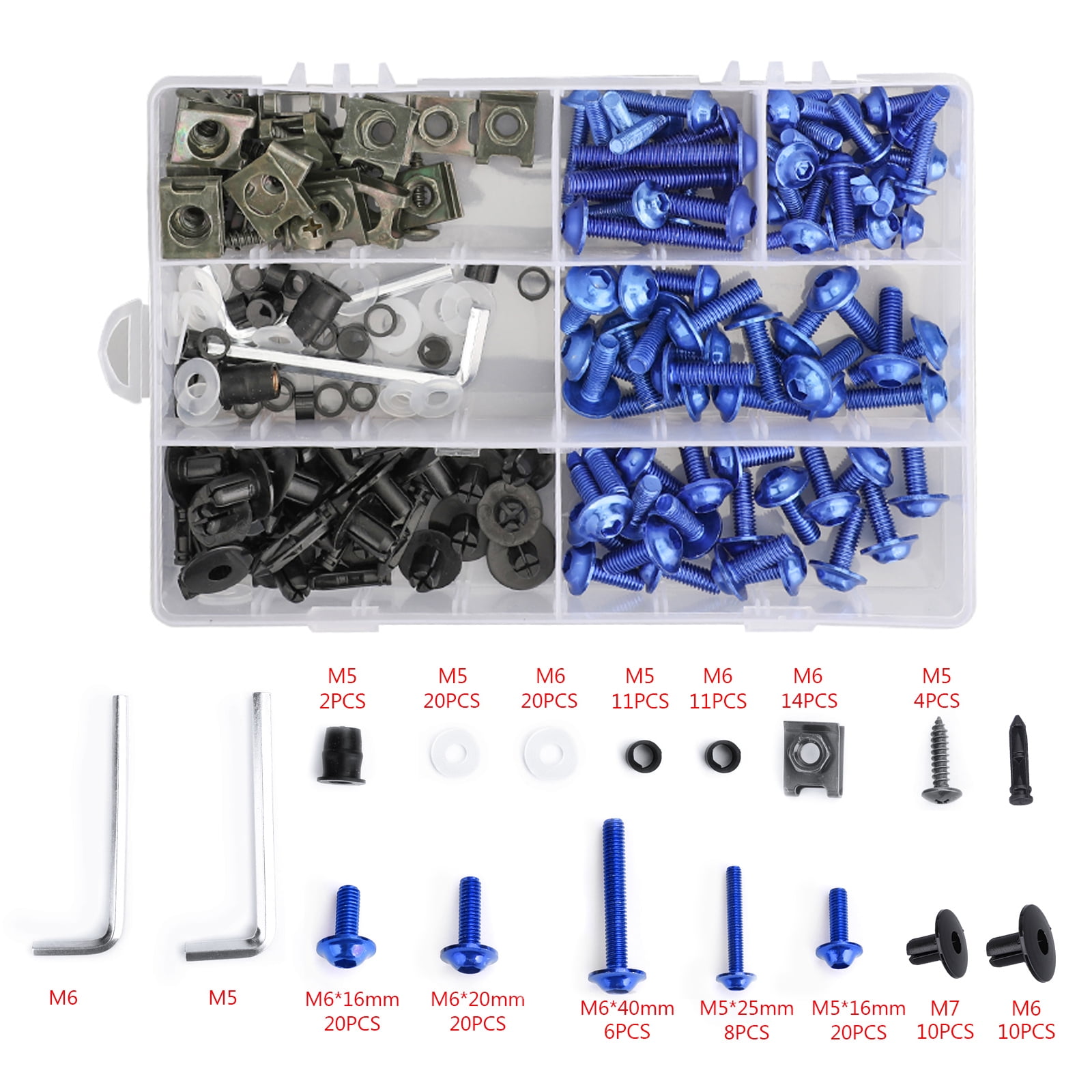 Titan-color Fairing Bolts Screws Bodywork Kit For Yamaha YZF R6 R1