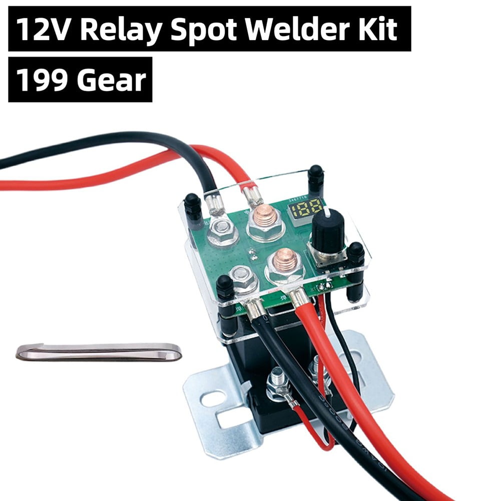 199 Gear 12V Relay Spot Welder Kit Adjustable Mini Spot Welder Welding Tools