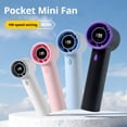 thumbnail image 1 of 199 Speed Handheld Fan with Digital Display USB Rechargeable Portable Mini Fan High Speed Personal Cooling for Travel Office by PALIFEUR, 1 of 10