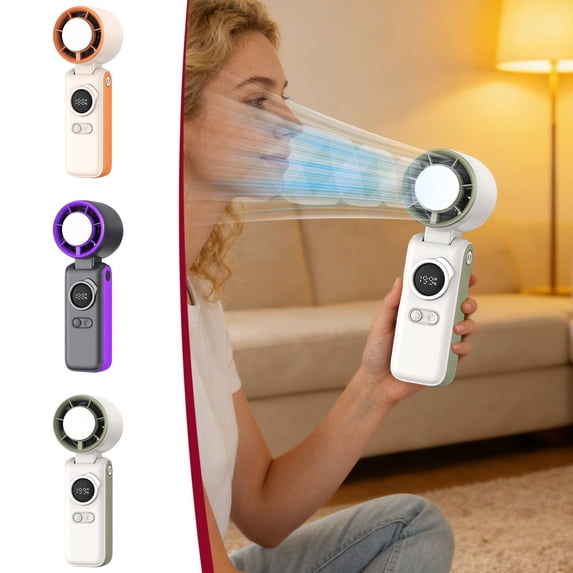 199 Speed Ice Compress Handheld Fan Rechargeable Portable Cooling Fan Quiet Mini Fan with Ice Pack for Outdoor Travel Office by PALIFEUR