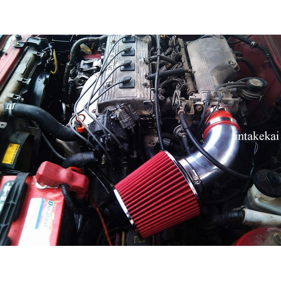 1990 1991 1992 1993 1994 1995 1996 1997 1998 1999 TOYOTA CELICA 1.6L 1.8L 2.2L l4 ENGINE AIR INTAKE KIT SYSTEMS (RED)