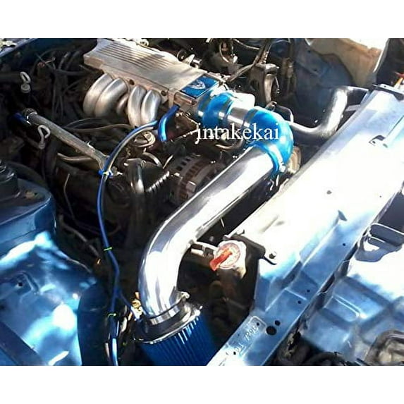 1990 1991 1992 PONTIAC FIREBIRD 5.0 5.0L 5.7 5.7L V8 ENGINE AIR INTAKE KIT SYSTEMS (BLUE)