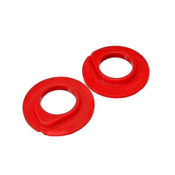 1990-1996 Ford F-150 & Ford Bronco Front Coil Spring Isolator Set, Red