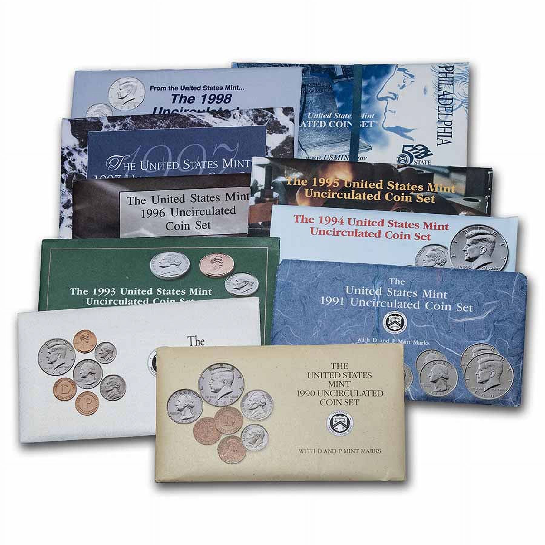 1990-1999 U.S. Mint Sets Decade Collection - Walmart.com