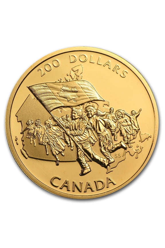 1990-2012 Canada 1/2 oz Proof Gold $200 (Random)