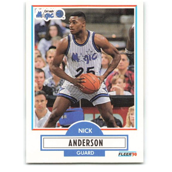 1990-91 FLEER #132 NICK ANDERSON RC ORLANDO MAGIC