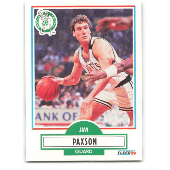 1990-91 FLEER #14 JIM PAXSON BOSTON CELTICS