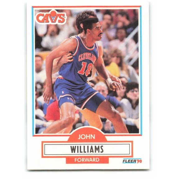 1990-91 FLEER #37 HOT ROD WILLIAMS CLEVELAND CAVALIERS