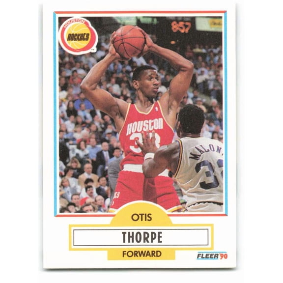 1990-91 FLEER #74 OTIS THORPE HOUSTON ROCKETS