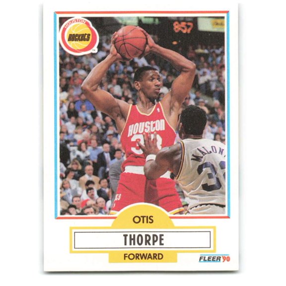 1990-91 FLEER #74 OTIS THORPE HOUSTON ROCKETS