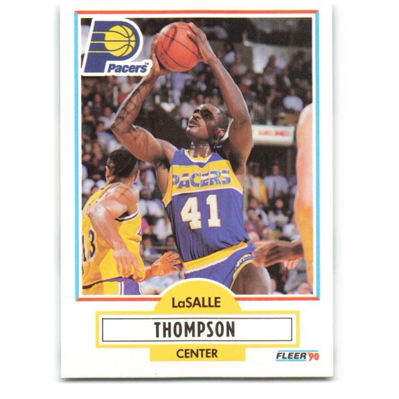 1990-91 FLEER #83 LASALLE THOMPSON INDIANA PACERS