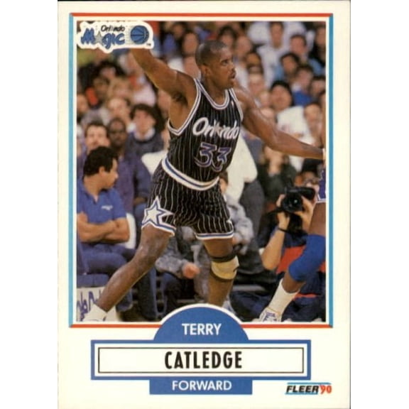 1990-91 Fleer #133 Terry Catledge NBA Basketball Trading Card