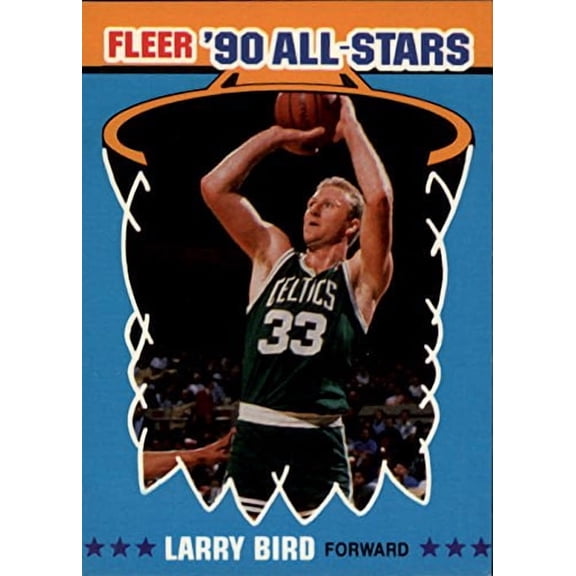 1990-91 Fleer All-Stars #2 Larry Bird NBA Basketball Trading Card