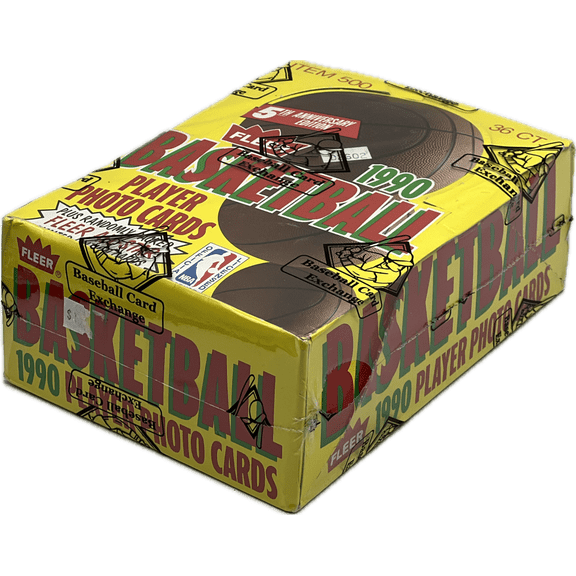 1990-91 Fleer Basketball Card Wax Pack Box NBA Michael Jordan 36 packs