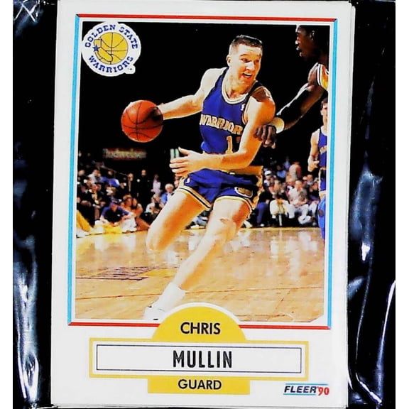 1990-91 Fleer NBA Golden State Warriors Team Set (Hand Collated) of 7 Cards:62 Manute Bol  63 Tim Hardaway  64 R