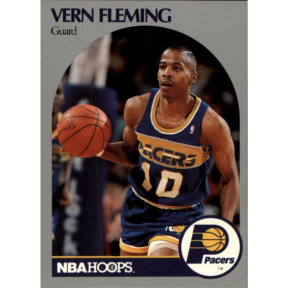 1990-91 Hoops #133 Vern Fleming NBA Basketball Trading Card