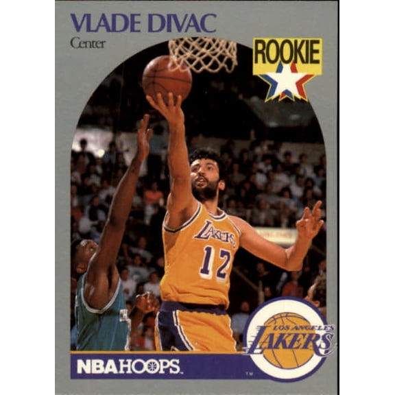 1990-91 Hoops #154 Vlade Divac UER RC NBA Basketball Trading Card