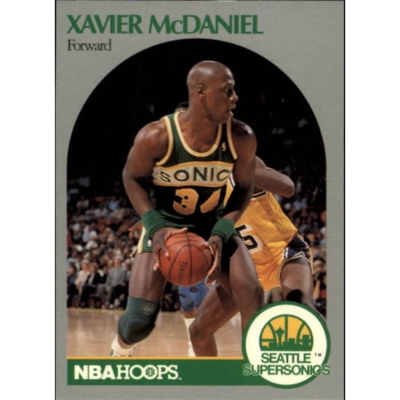 1990-91 Hoops #280 Xavier McDaniel NBA Basketball Trading Card