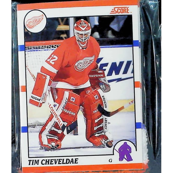 1990-91 Score BILINGUAL Detroit Red Wings Team Set 18 Cards Steve Yzerman