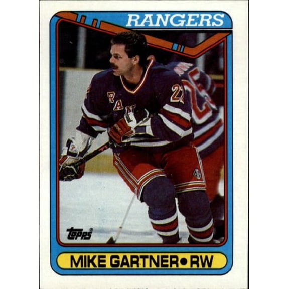 1990-91 Topps #373 Mike Gartner NHL Hockey Trading Card
