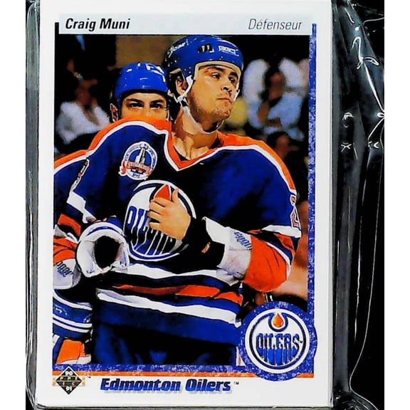 1990-91 Upper Deck French Edmonton Oilers Team Set 25 Cards Mark Messier