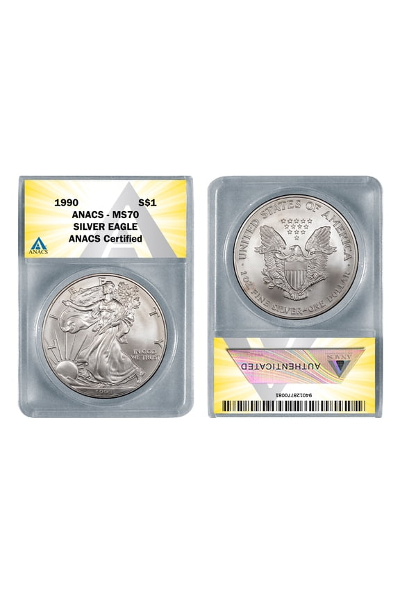 1990 American Silver Eagle 1oz coin MS70