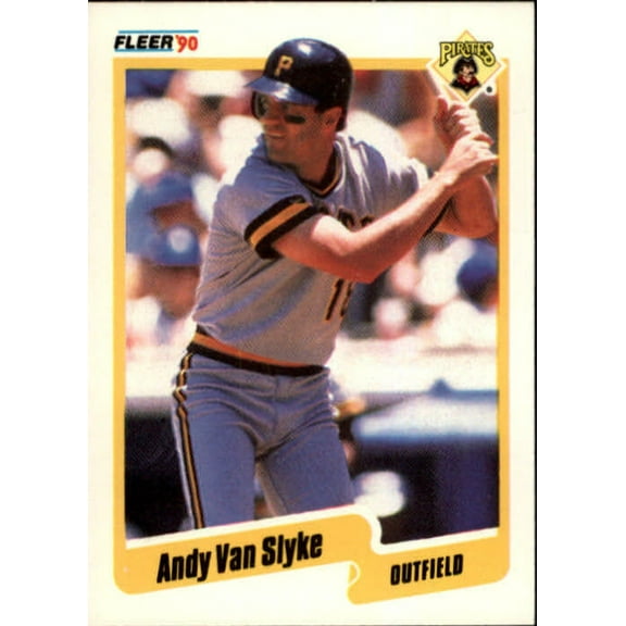 1990 Andy Van Slyke Fleer Baseball Card #481