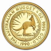 1990 Australia 1/4 oz Gold Nugget Proof