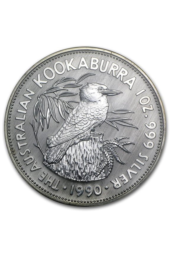 1990 Australia 1 oz Silver Kookaburra BU