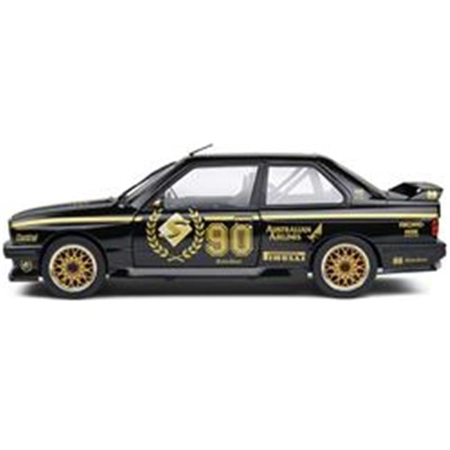 1990 BMW E30 M3  90th Anniversary Livery Limited Edition Competition Series 1 by 18 Scale Diecast Model Car, Black
