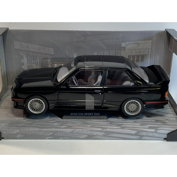 1990 BMW E30 Sport Evo Black 1/18 Diecast Model Car by Solido