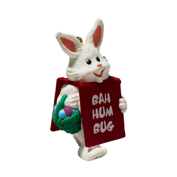 1990 Billboard Bunny (Bunny) Hallmark Keepsake Christmas Tree Ornaments QX519-6