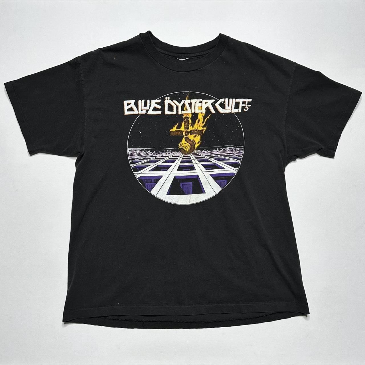 1990 Blue Oyster C.Ult Tour T Shirt Shirt, Size L, Tee Royal Blue New ...