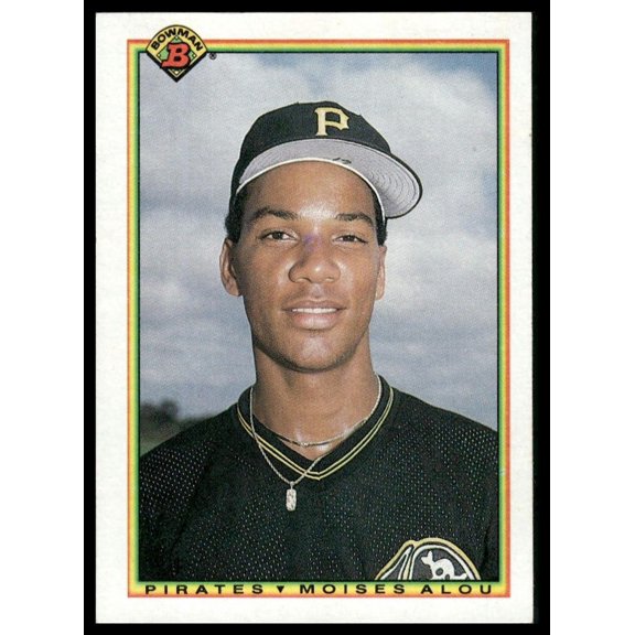1990 Bowman Moises Alou #178 RC Pittsburgh Pirates Baseball Card