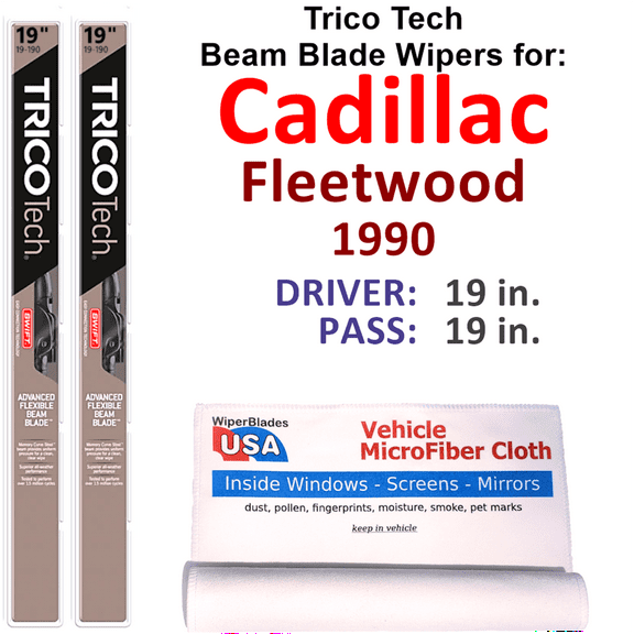 1990 Cadillac Fleetwood Beam Blade Wipers (Set of 2)