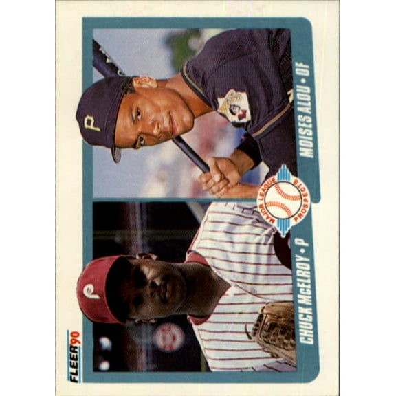 1990 Chuck McElroy / Moises Alou Fleer Baseball Card #650