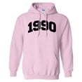 thumbnail image 1 of 1990 College Style Hoodie Sweatshirt Unisex X-Large Pink, 1 of 5