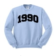 thumbnail image 1 of 1990 College Style Sweatshirt Unisex Small Light Blue, 1 of 5