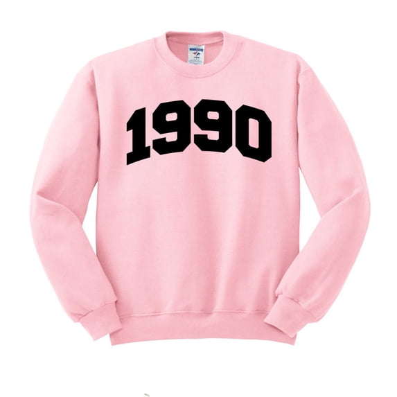 1990 College Style Sweatshirt Unisex X-Large Pink