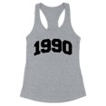 thumbnail image 1 of 1990 College Style Tank Top Fitted Racerback Women's Large Heather Grey, 1 of 5